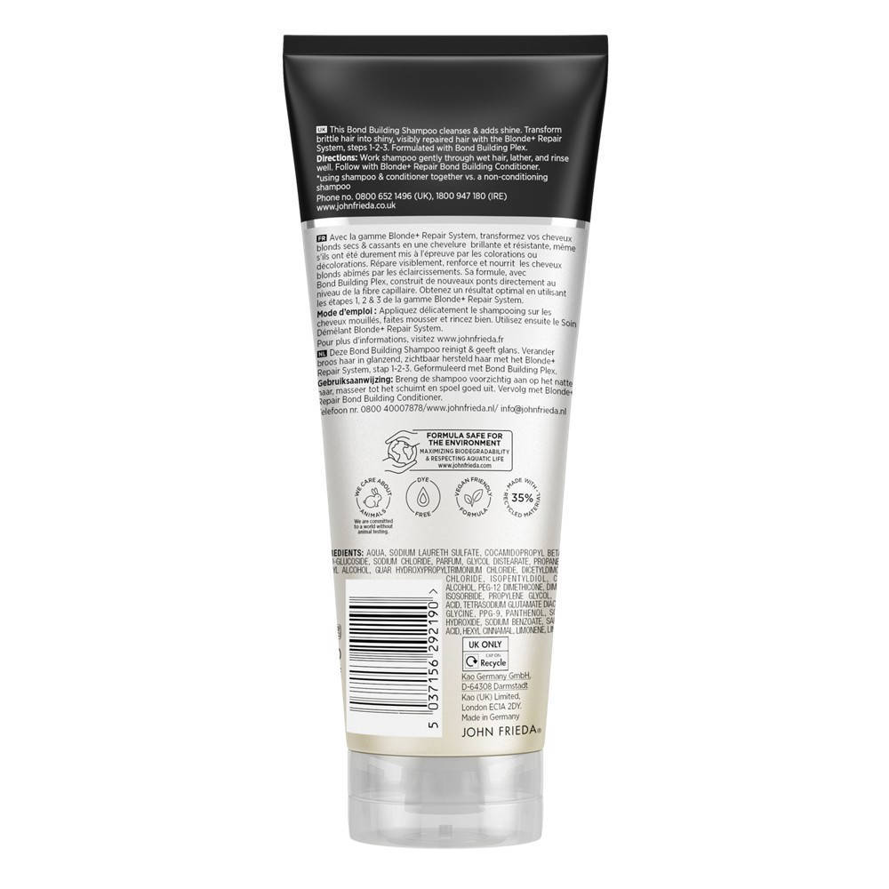 John Frieda Blonde+ Repair Bond Building shampoo - 250 ml