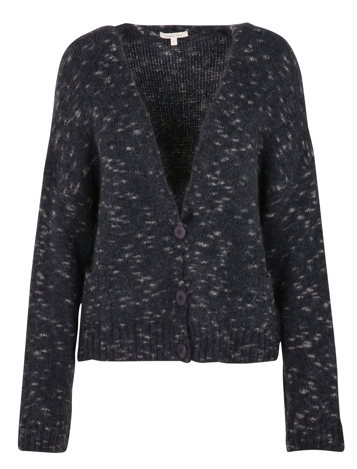 Gilet ample moucheté| Bleu