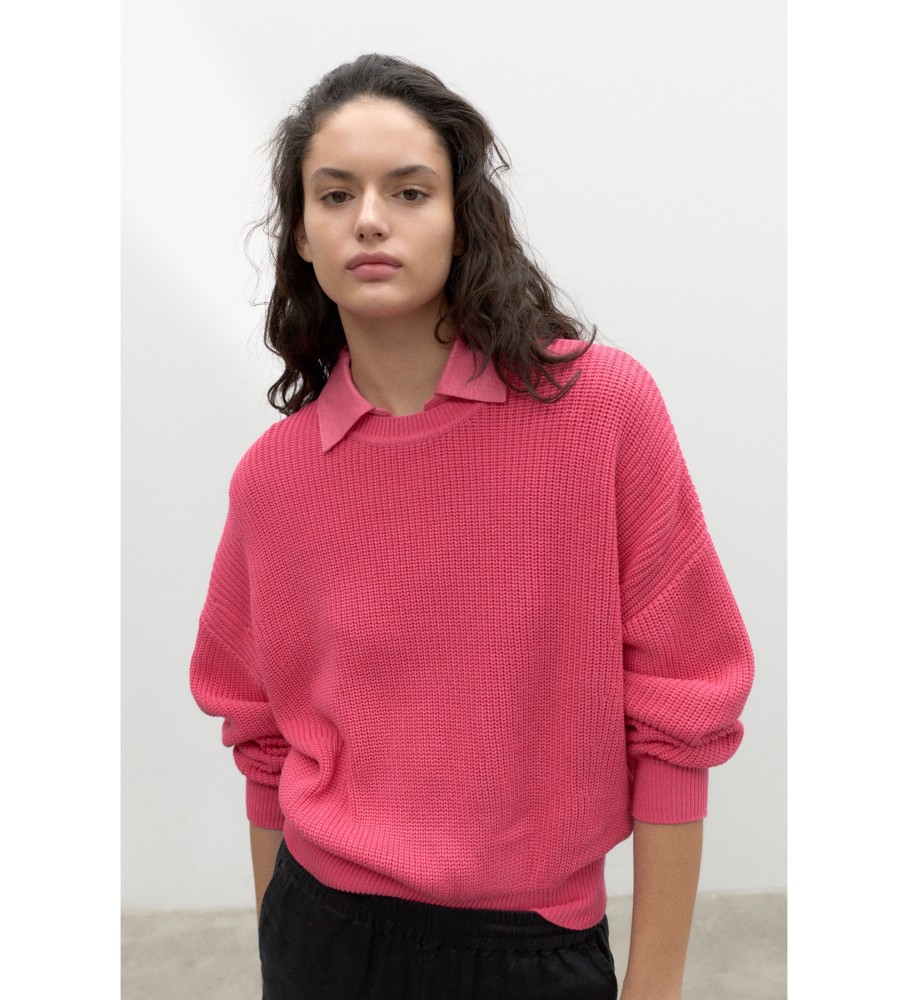 Camisola de malha ECOALF Cedaralf fcsia