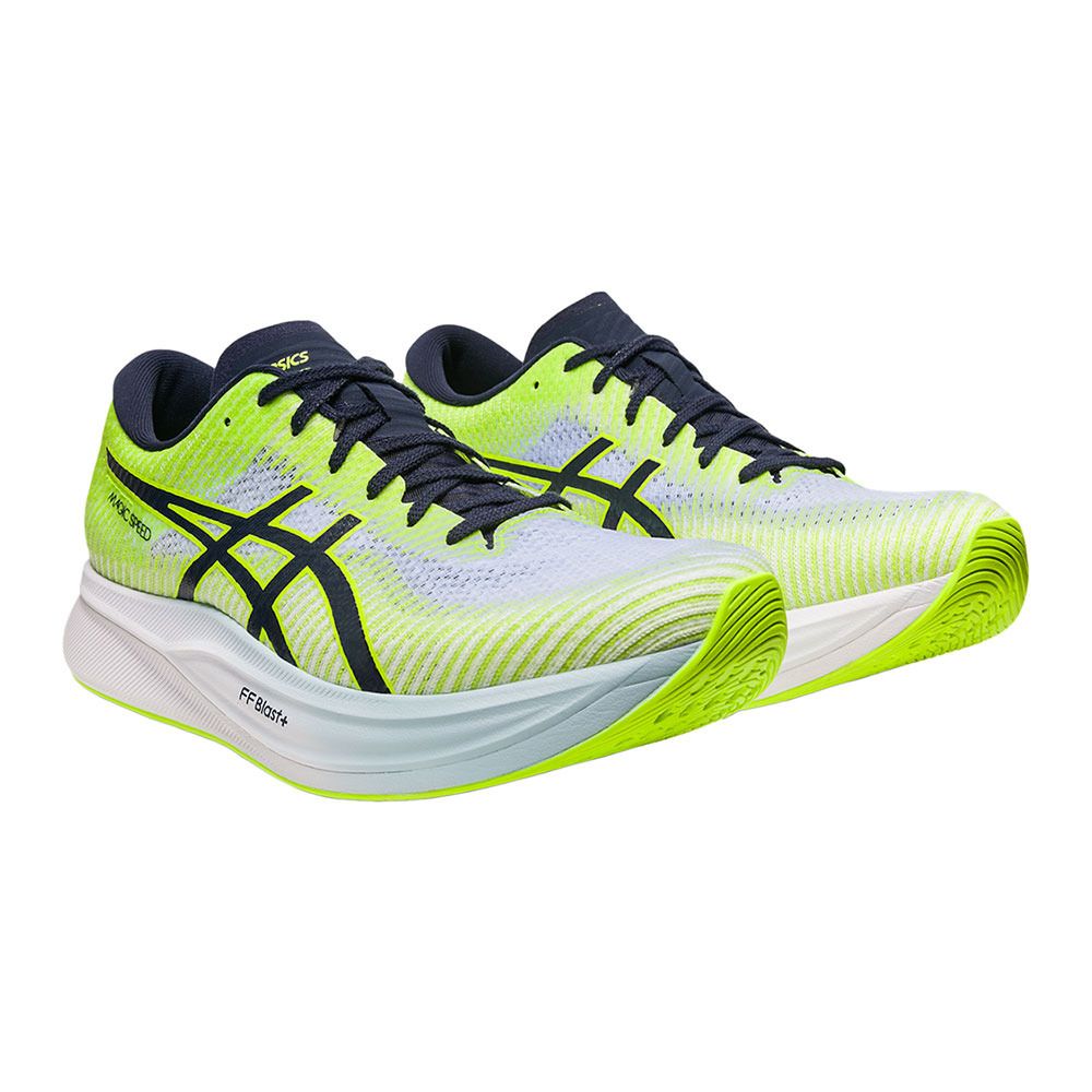 Asics MAGIC SPEED 2 - Chaussures running Homme hazard green/midnight
