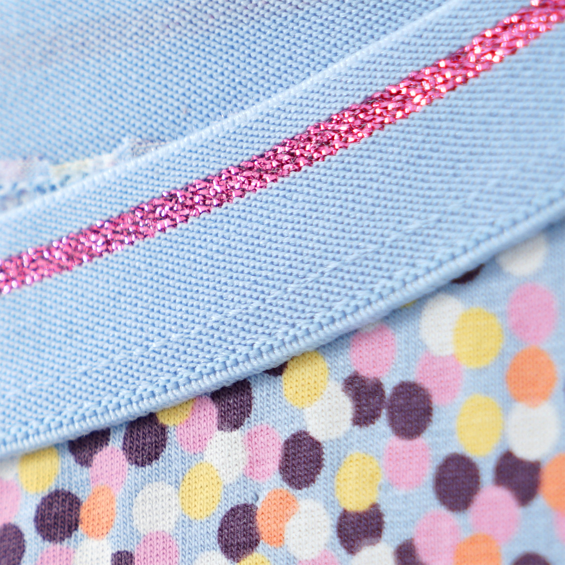 Yigga 3 Mädchen Pantys mit Bio-Baumwolle hellblau / rosa / zartrosa