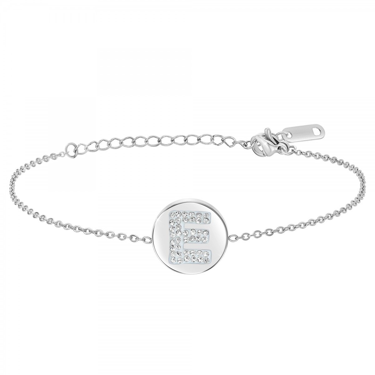 Bracelet alphabet lettre E SC Crystal