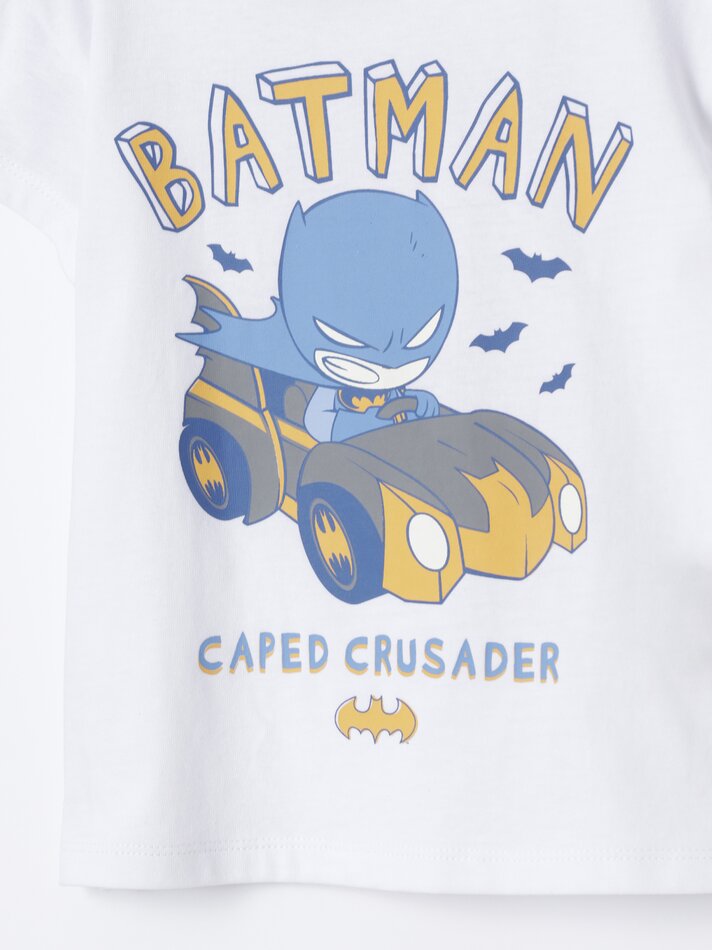 Conjunto Batman DC: camiseta e shorts jeans - Azul claro
