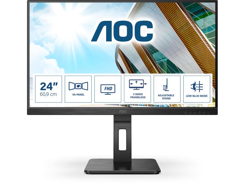 AOC Monitor 24P2QM Ergonomischer 23.8