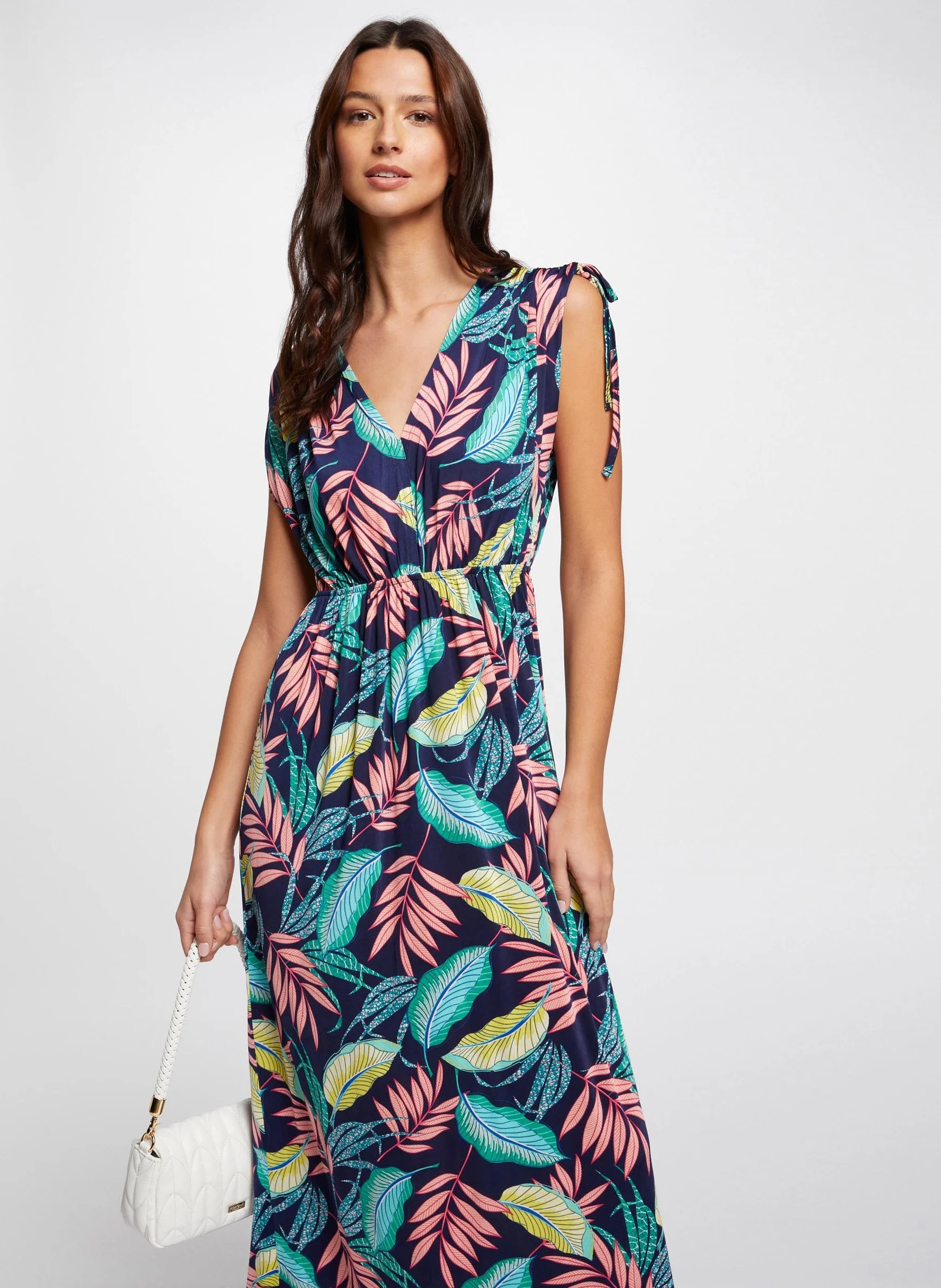 RINIS - Robe longue imprimée| Multicolore