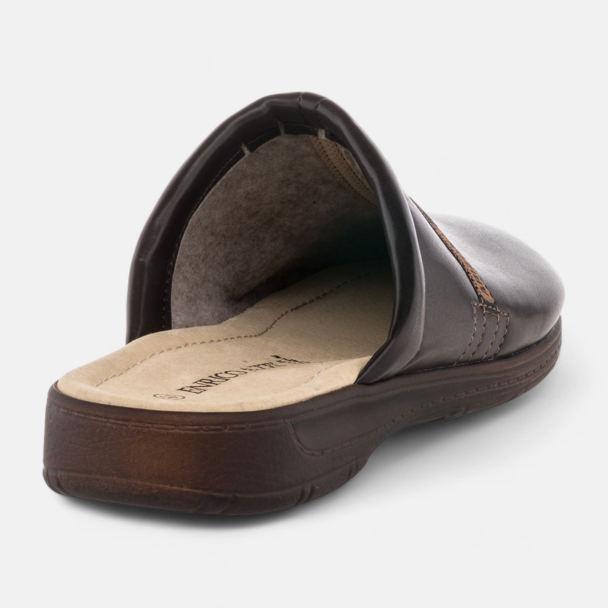Pantoufles mules Homme marron