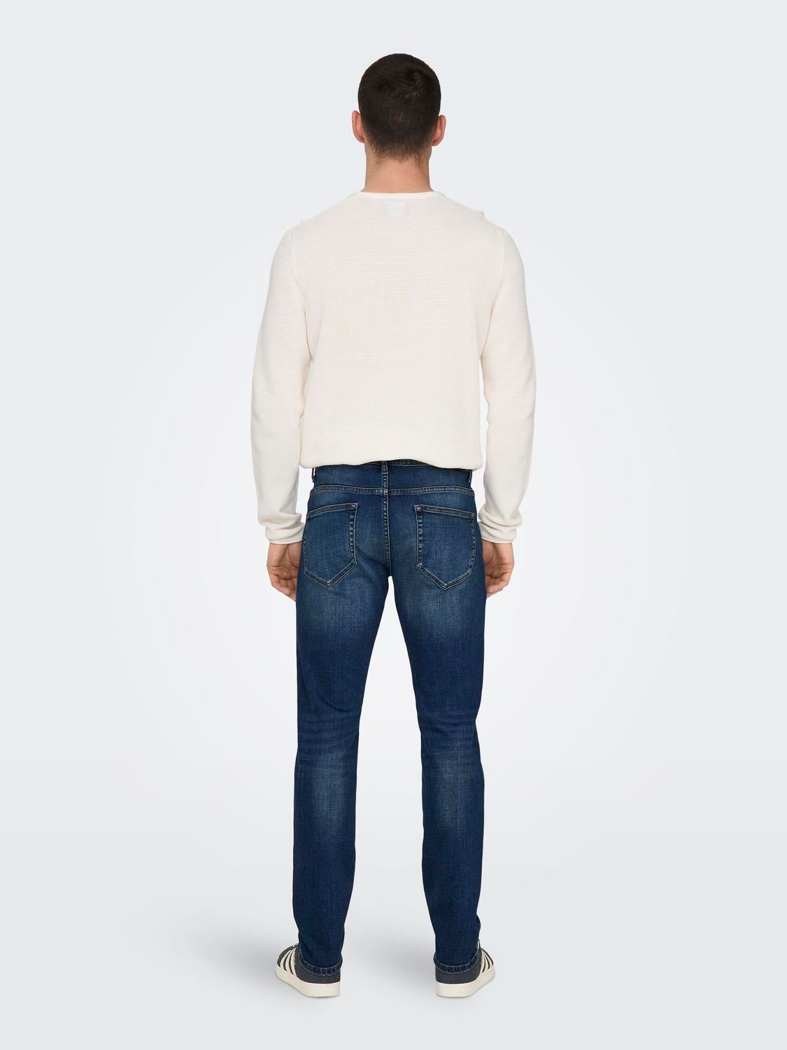 ONSLOOM Slim Fit Jeans Dark Medium Blue Denim