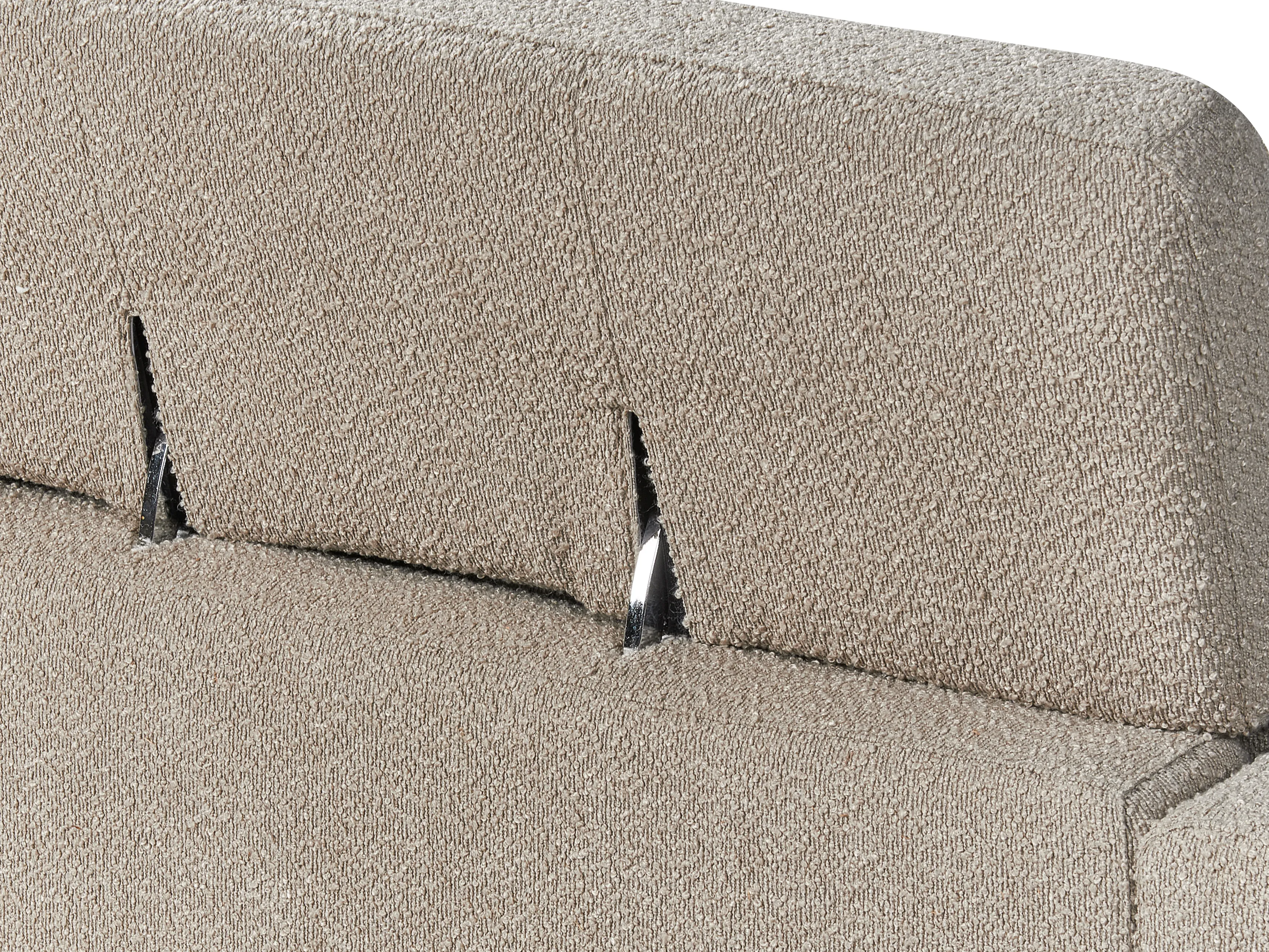 Bank 3-zits ANGE Bouclé Taupe