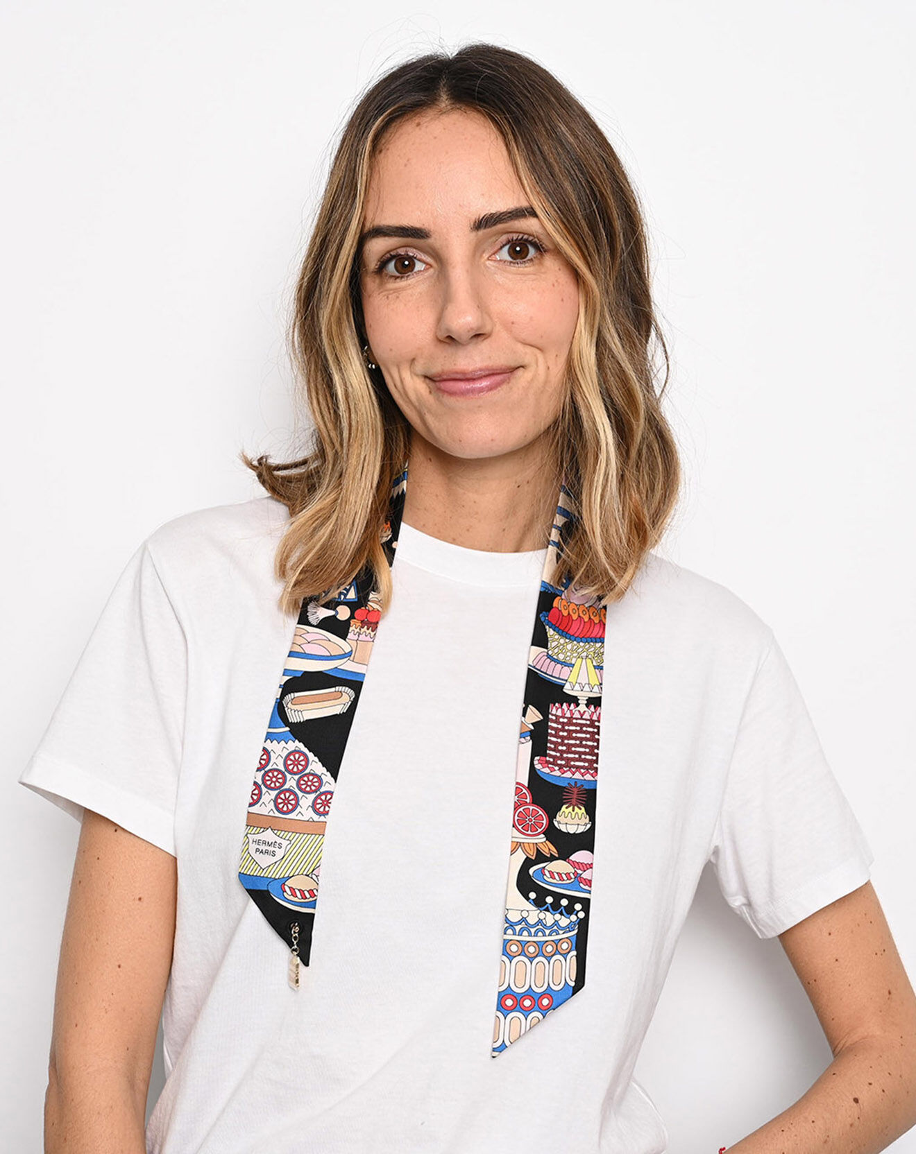 Hermès Twilly en Soie multicolore - Neuf avec étiquette - 81x5 cm