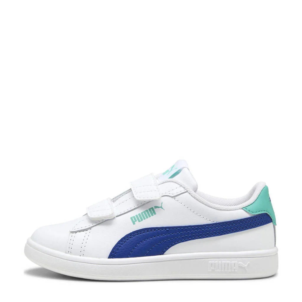 Puma Smash 3.0 L Vsneakers wit/kobaltblauw
