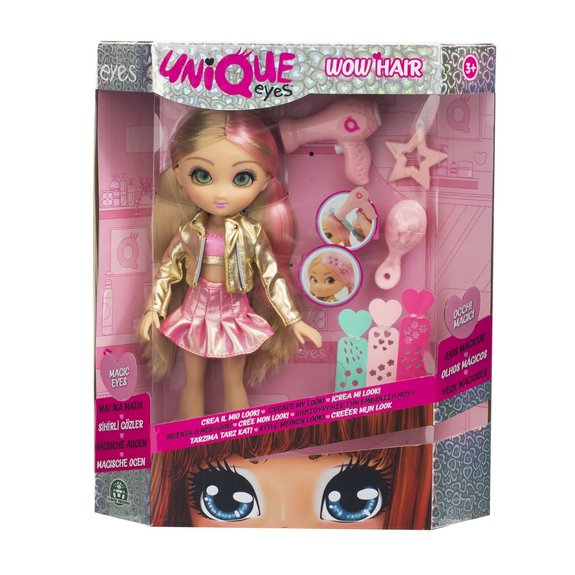 Poupée unique eyes 25 cm avec coiffure