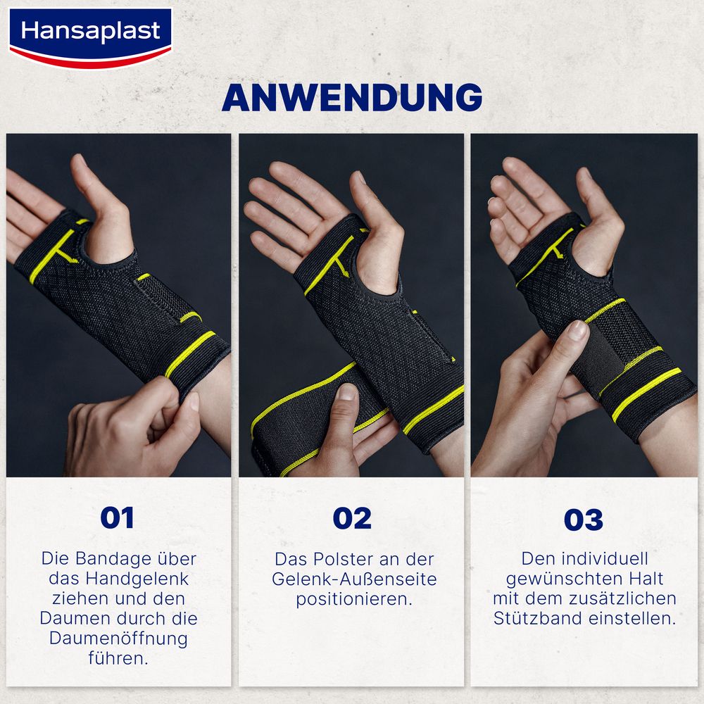 Hansaplast Sport Handgelenk-Bandage Gr L/XL