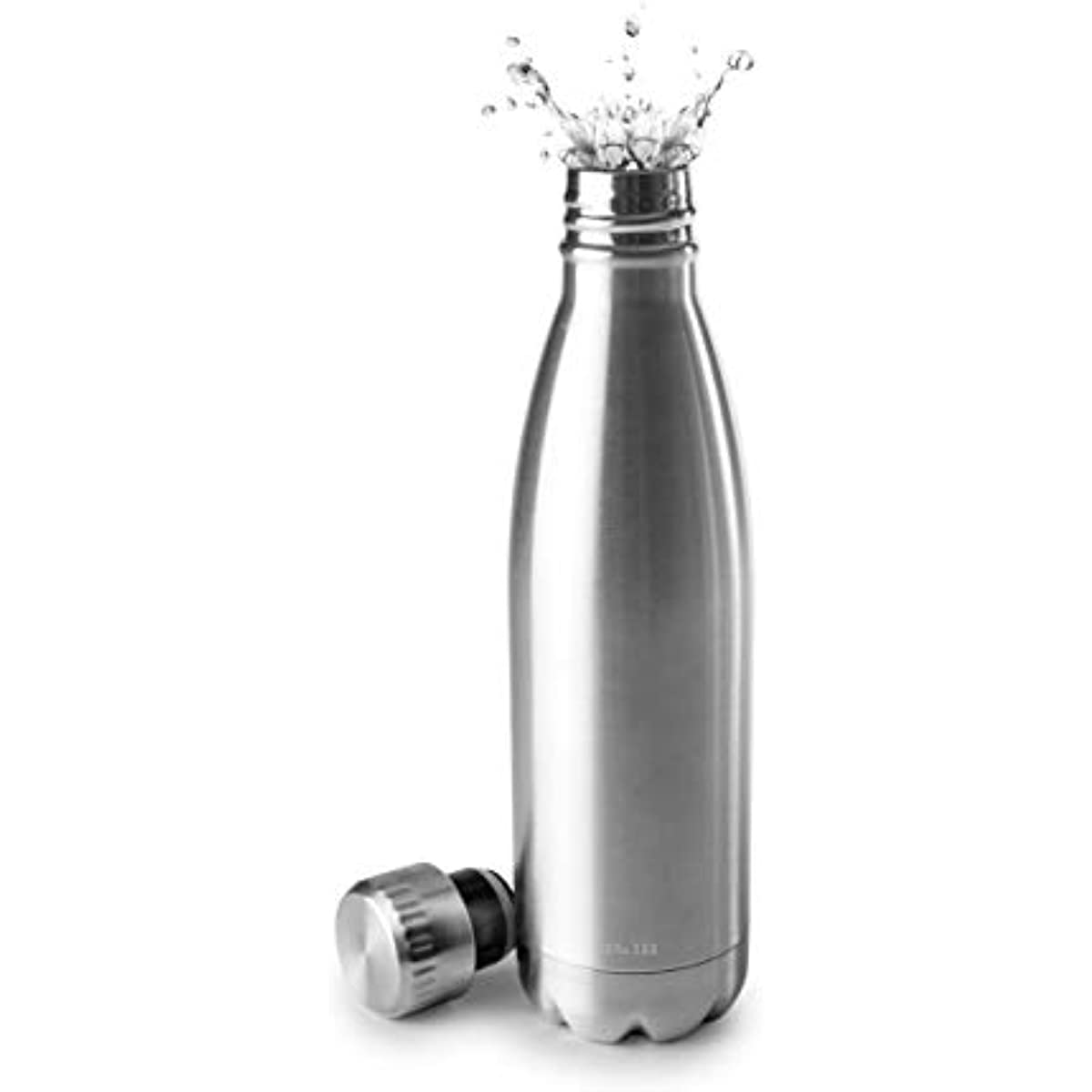 Garrafa T&eacute;rmica de Inox Parede Dupla Prata 500ml