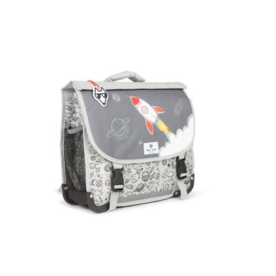 Cartable réversible Rocket - 38 cm - 2 compartiments - gris - Pol Fox