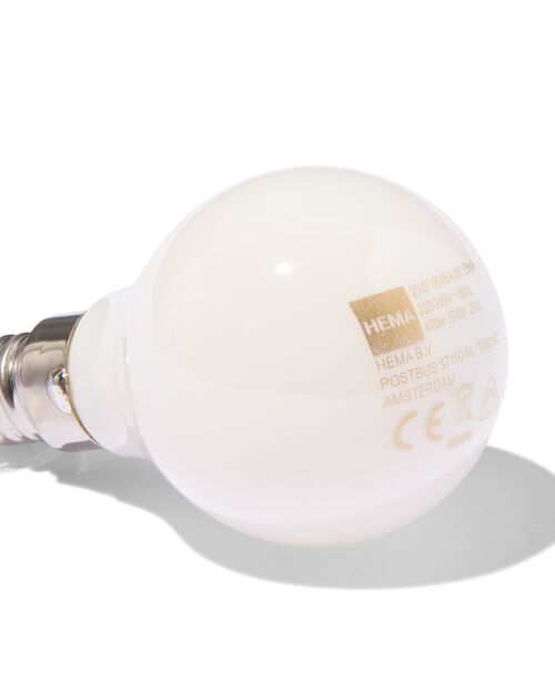 ampoule led verre givré E14 4,2W 470lm dim