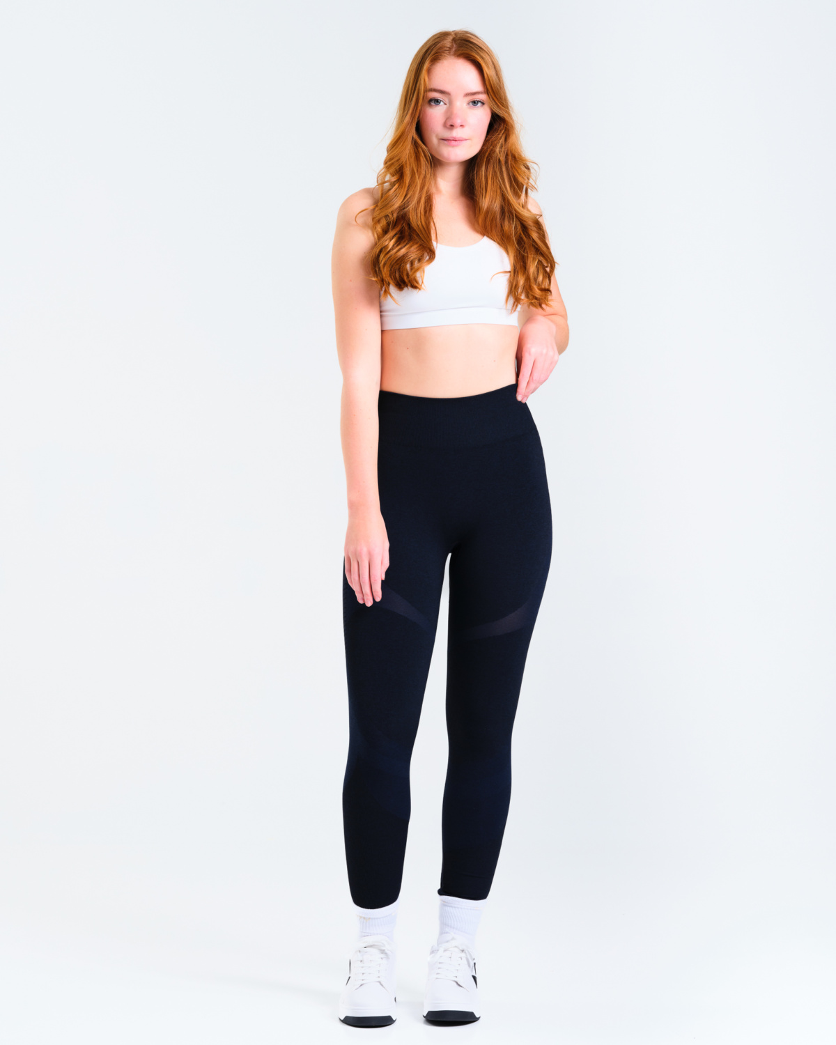 LEVITY Solar Seamless Tights Blue Navy