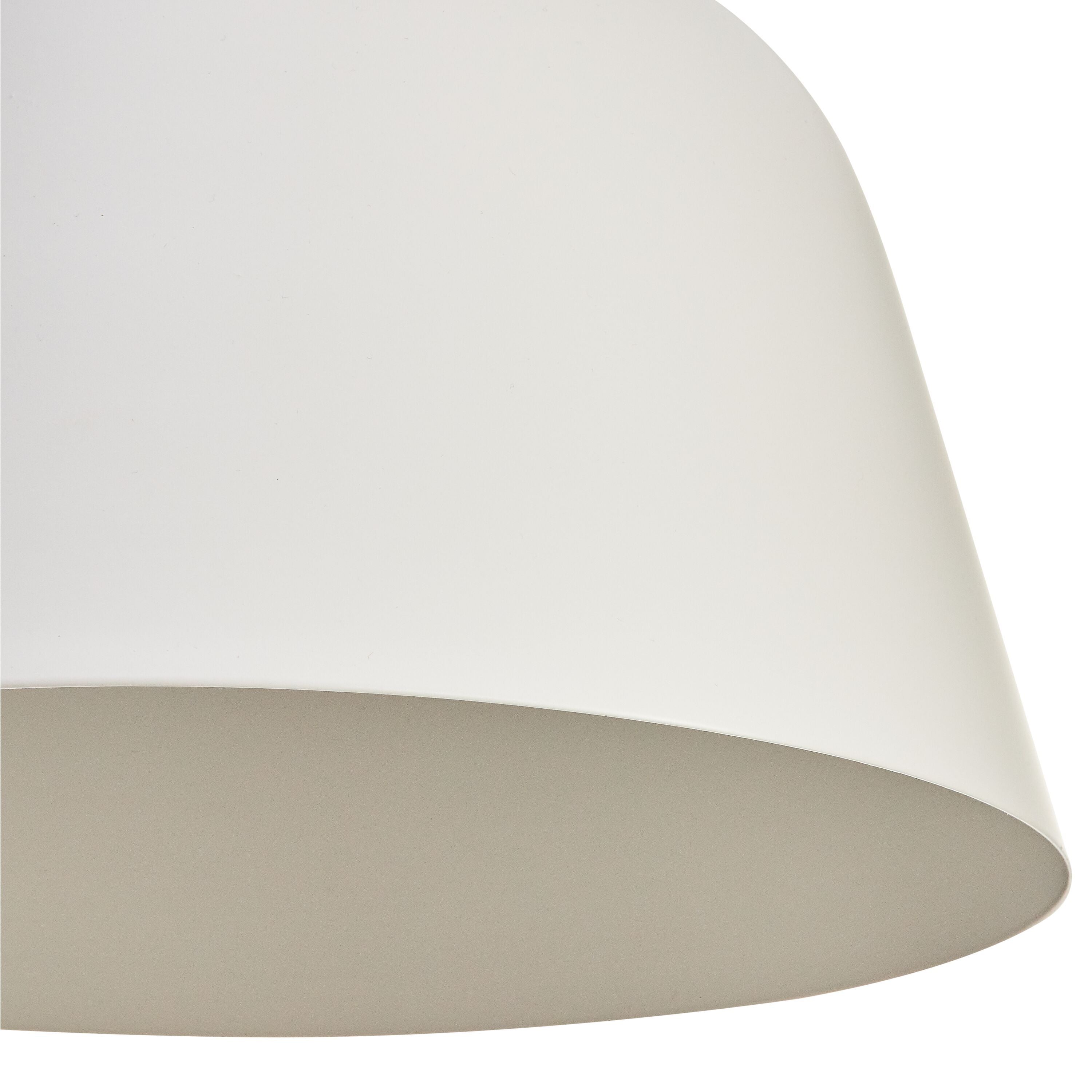 NIA Hängeleuchte - Weiss / H: 20.0 cm x D: 30.0 cm