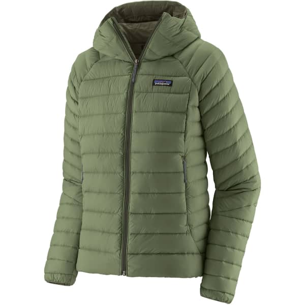 Doudoune randonnée PATAGONIA W'S DOWN SWEATER HOODY TERRAIN GREEN