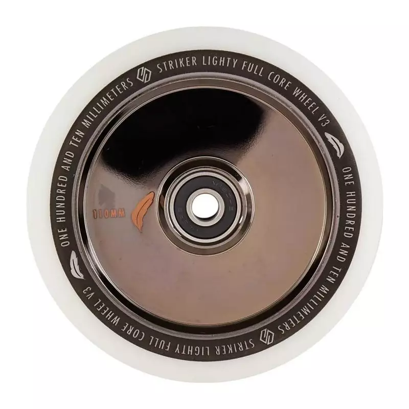 Roue Trottinette STRIKER Lighty Full Core V3 Blanc 110mm