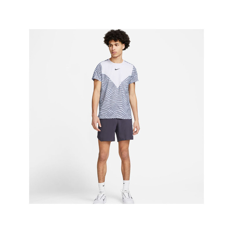 Short tennis Nike gris Dri-Fit Slam Roland Garros