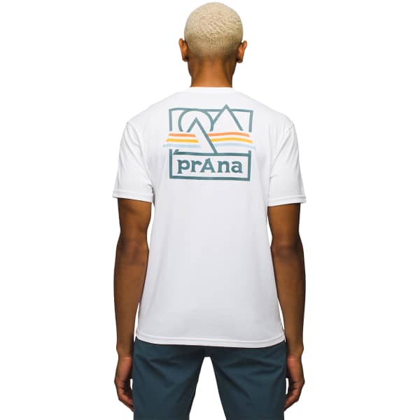 T-shirt PRANA GRAPHIC SS TEE WHITE SPECTRUM