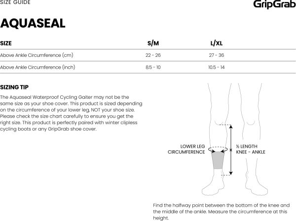 GripGrab AquaSeal Waterproof Cycling Gaiter