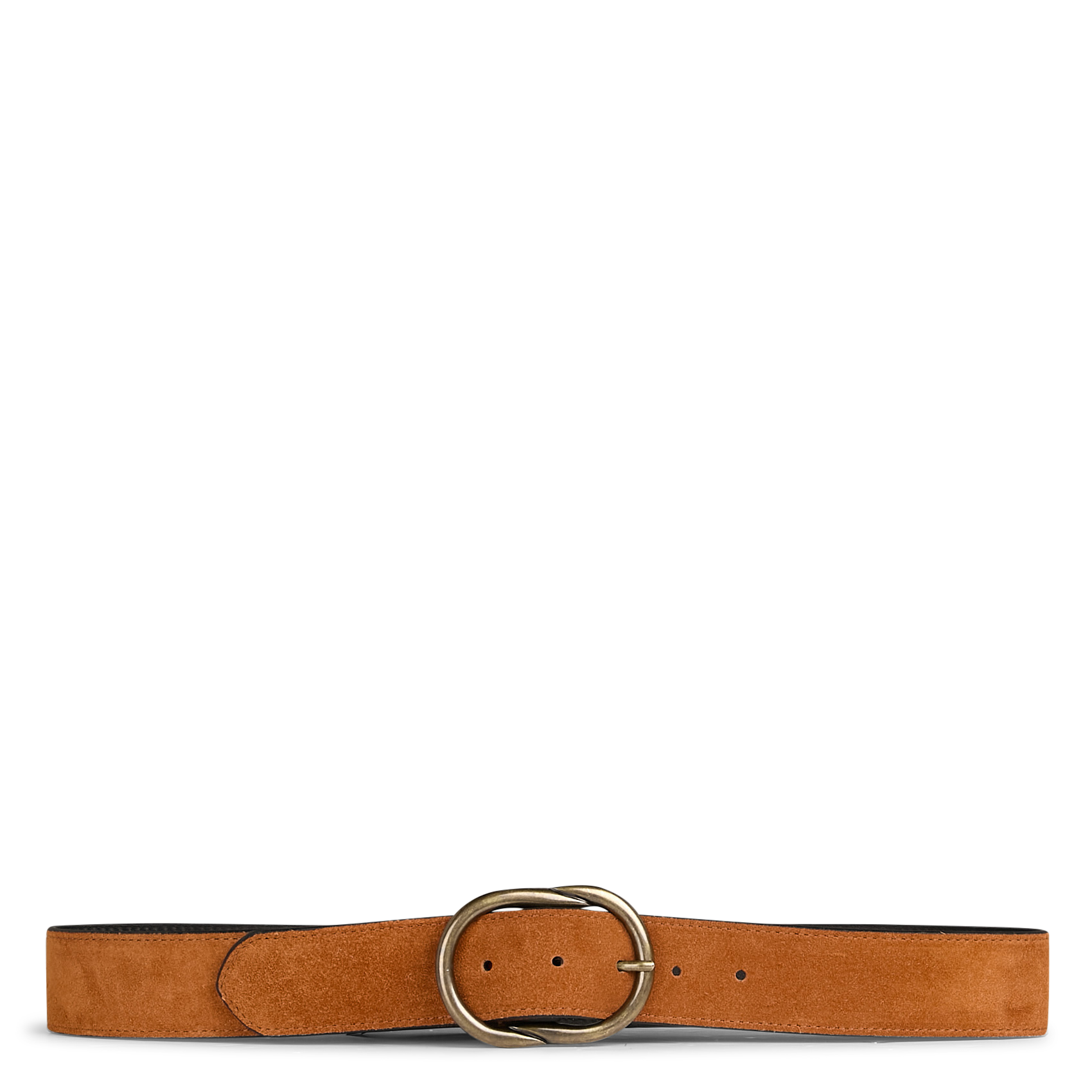 LAURA - Ceinture à boucle en cuir | Marron
