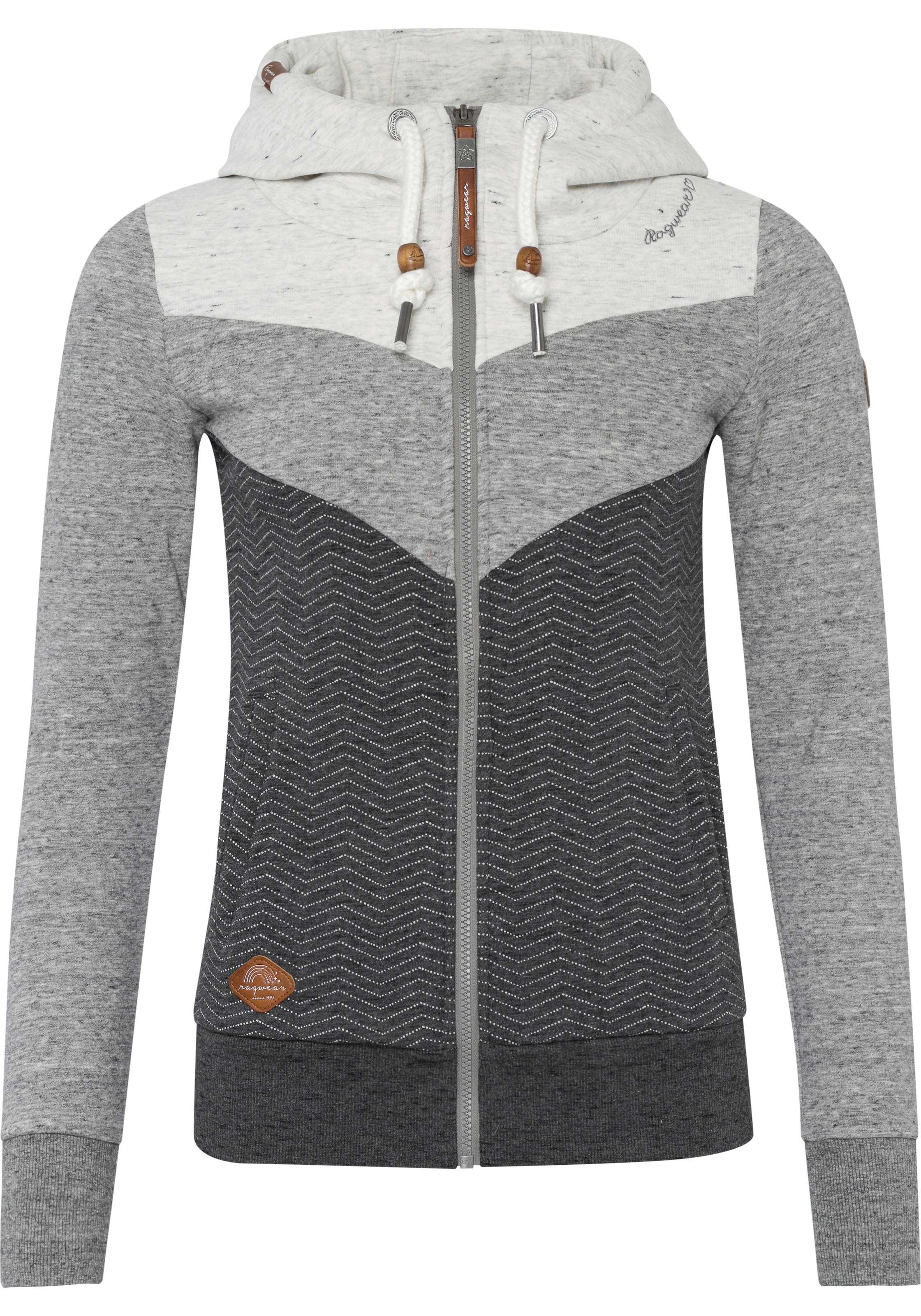 Ragwear Sweatjacke »TREGA ZIP O« im Colorblocking-Design
