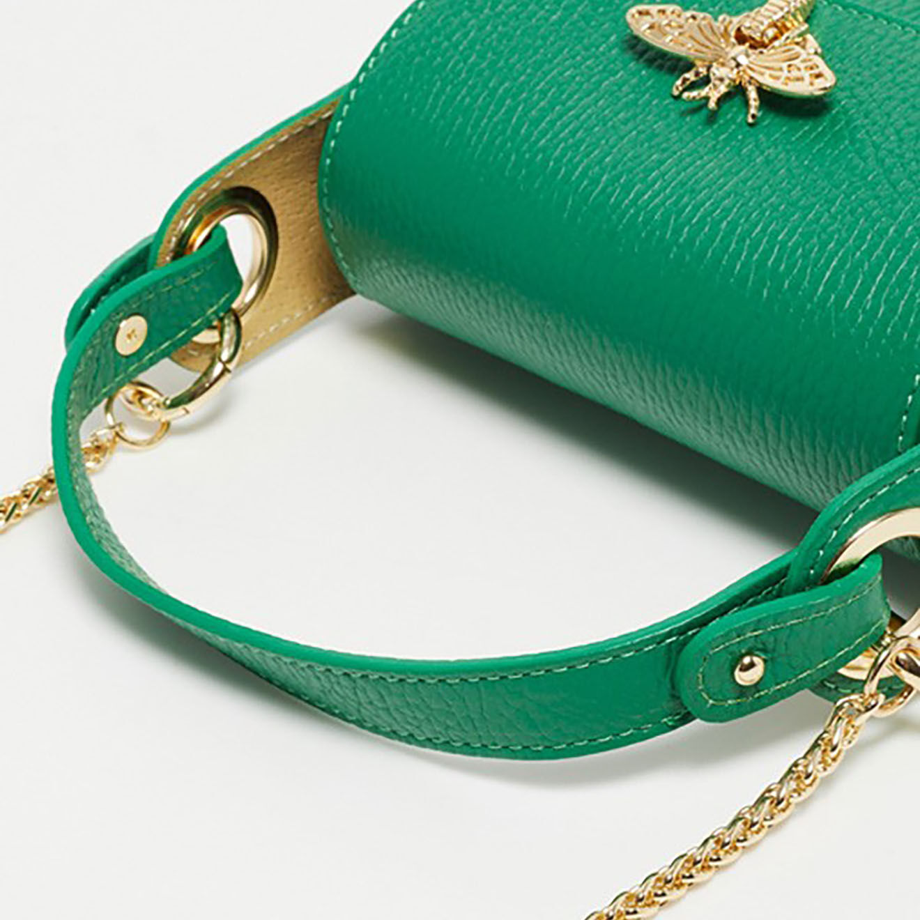 Christian Laurier Sac à main en Cuir Noemie vert - 18x12x5 cm