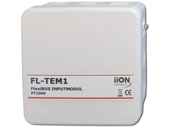 AIR2TRUST Inputmodul FL-TEM1 til Pt1000 føler til CTRL kontrolenhed via bus.