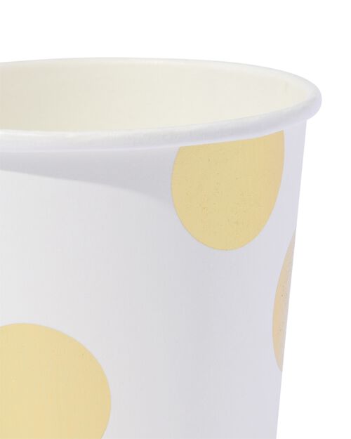 gobelet pois dorés lot de 8