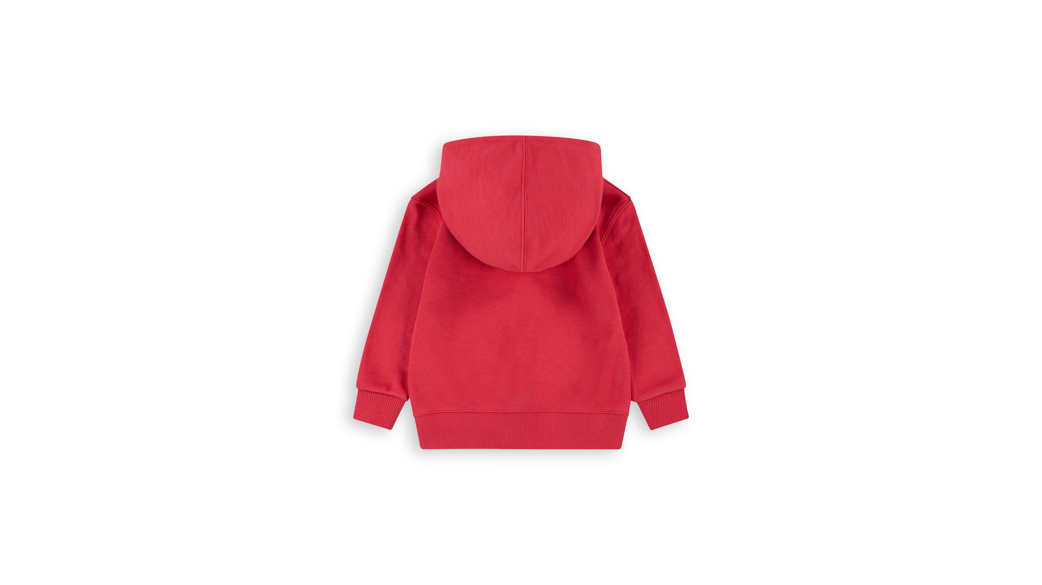 Sweat à capuche zip intégral logo - Chrysanthemum - Rouge