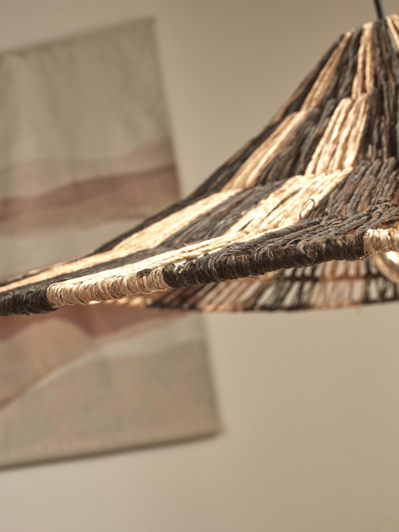 Good&Mojo Cuzco hanglamp Ø65 zwart/naturel