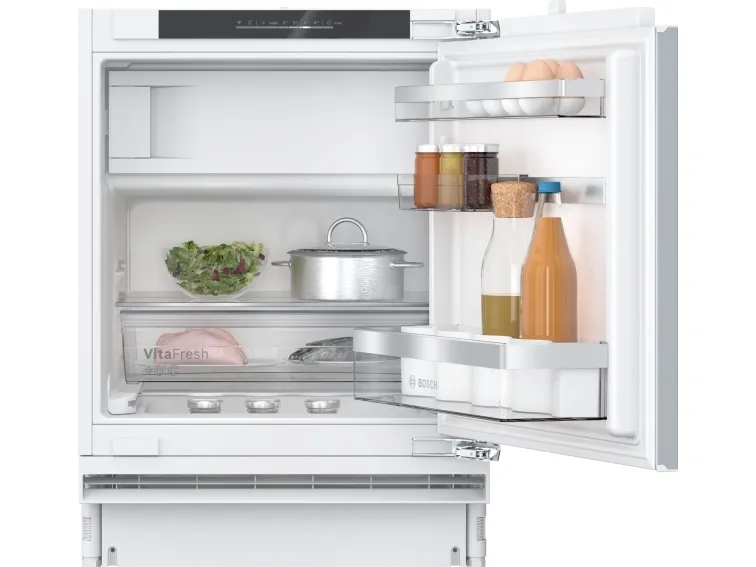 Bosch Serie | 6 KUL22ADD0 - Køleskab med fryseenhed - under køkkenbord - til indbygning - Wi-Fi - niche - bredde: 60 cm - dybde: 55 cm - højde: 82 cm - 110 liter - Klasse D