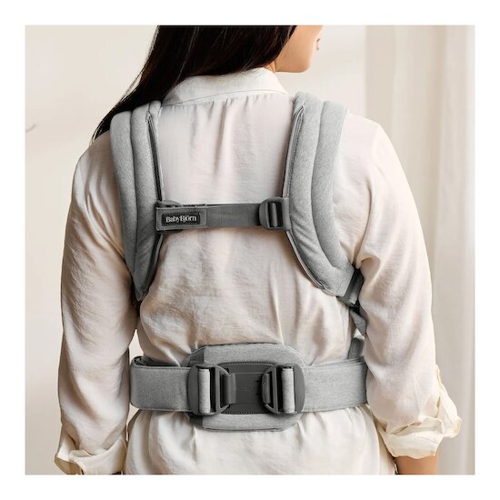 Porte-bébé Harmony   Tissé chiné / gris clair        de               BabyBjörn