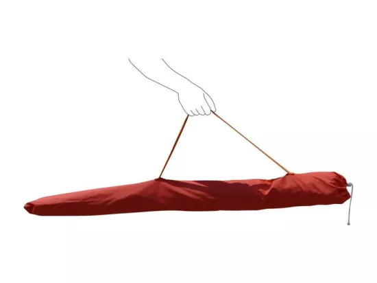 Parasol de plage 220 cm avec fixation à vis hélicoïdale Calma