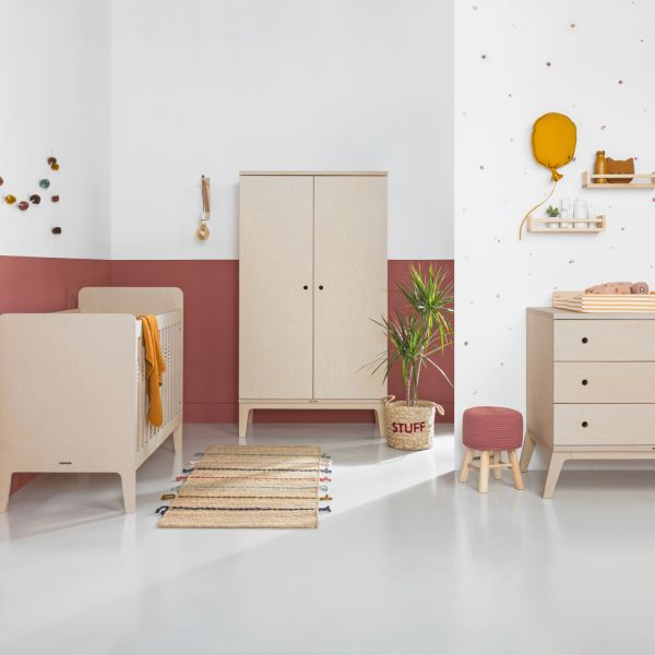 Kidsmill Liv Kledingkast 2-Deurs Naturel