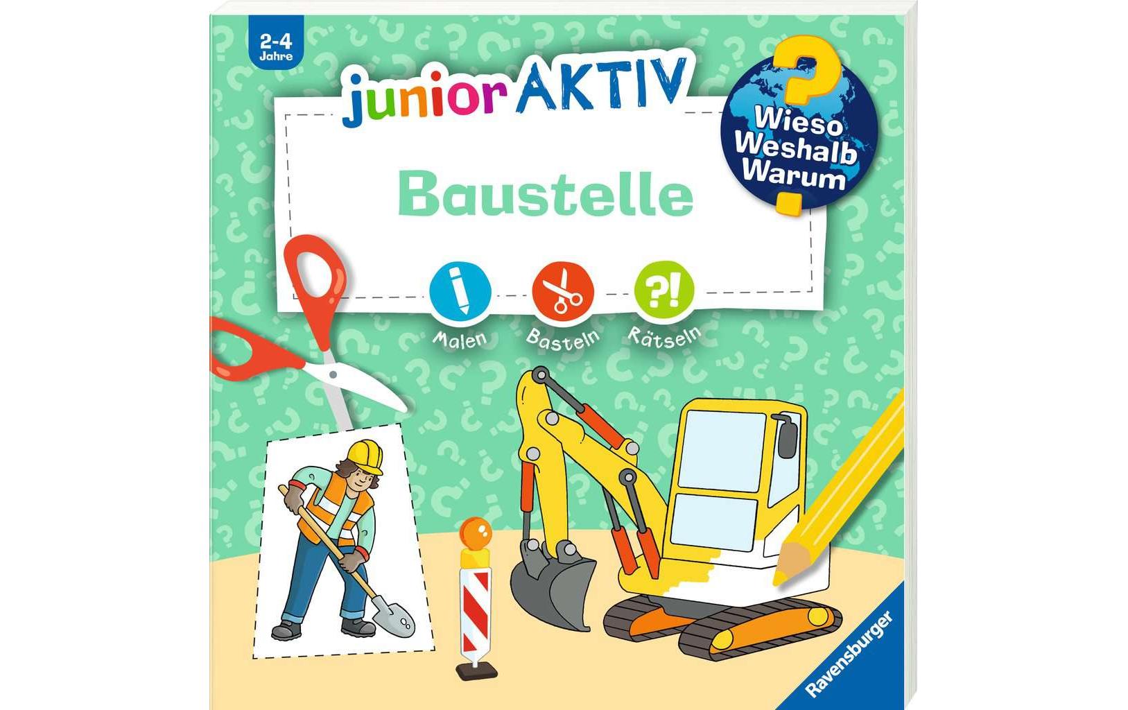 Kinder-Sachbuch WWW junior AKTIV: BaustelleErstes Ausmalen, Rätseln, Schneiden und Kleben