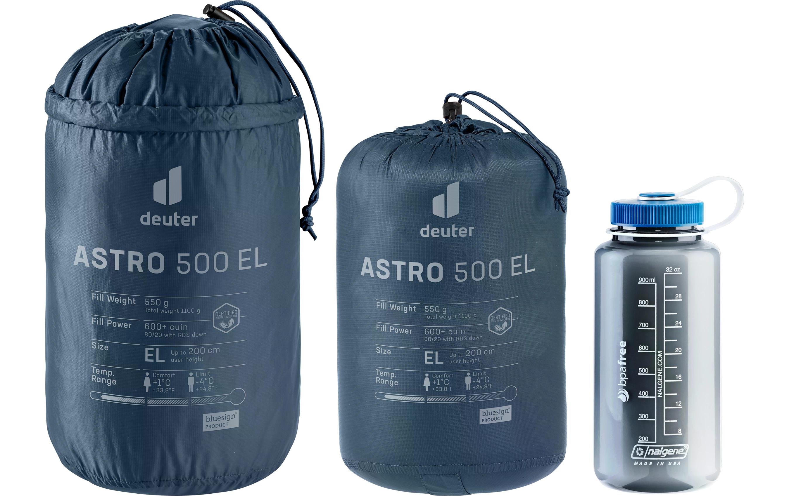 Schlafsack Astro 500 EL Polyamid, Dunkelblau<br>Daunenschlafsack