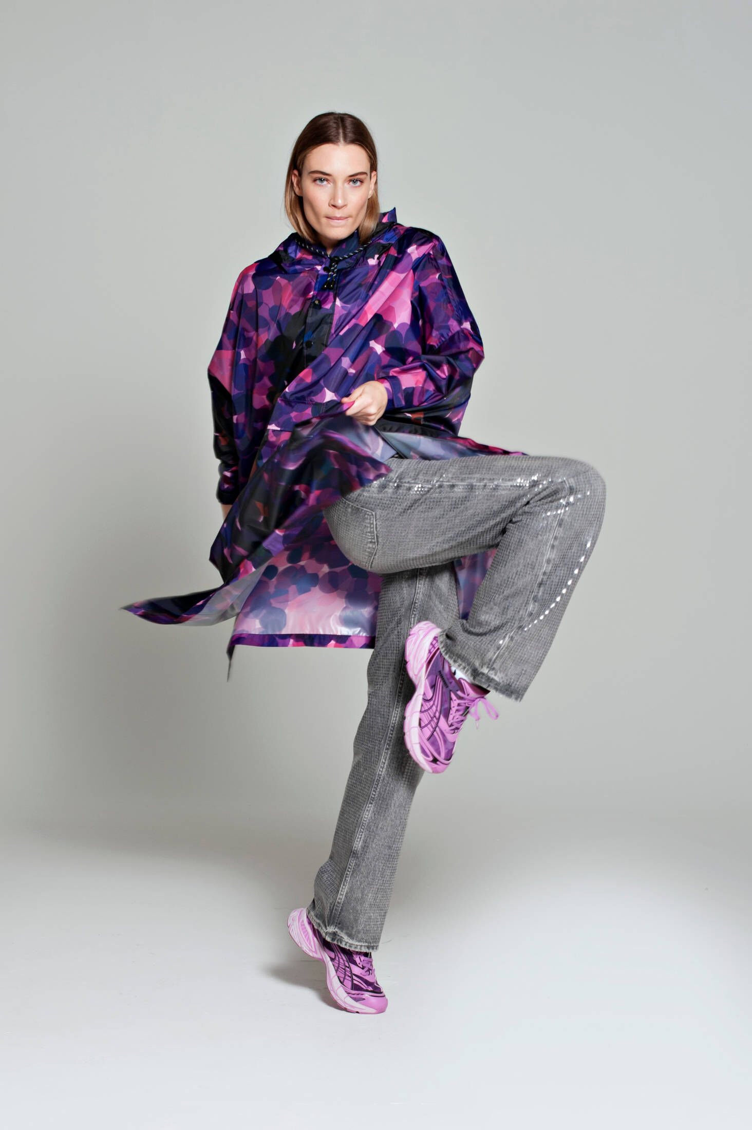 RAINKISS| Damen Regenponcho CITY LIGHTS