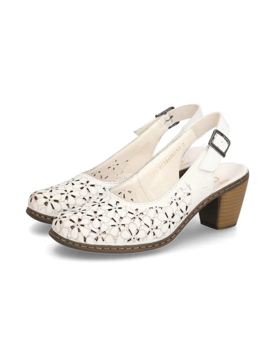 Glattleder Slingpumps