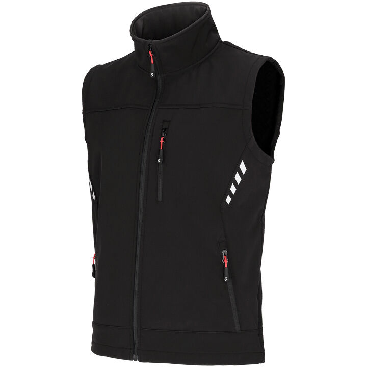 Störvik Troms - Softshell  Bodywarmer - Zwart - 2XL