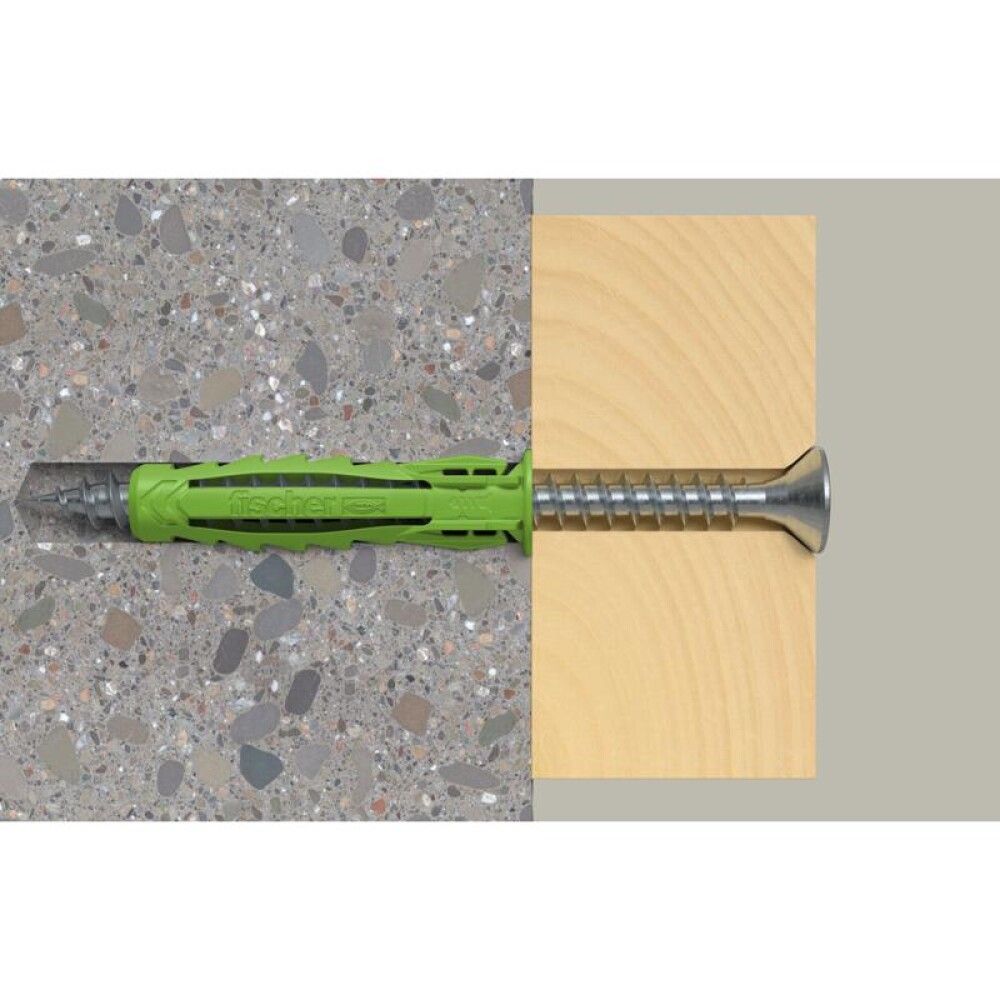 UNIVERSALPLUGG FISCHER SX PLUSS GRØNN 8X40MM 20STK