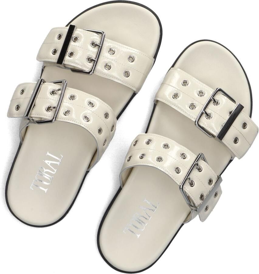 TORAL Slippers Dames Ares Maat: 37 Materiaal: Lakleer Kleur: Gebroken wit