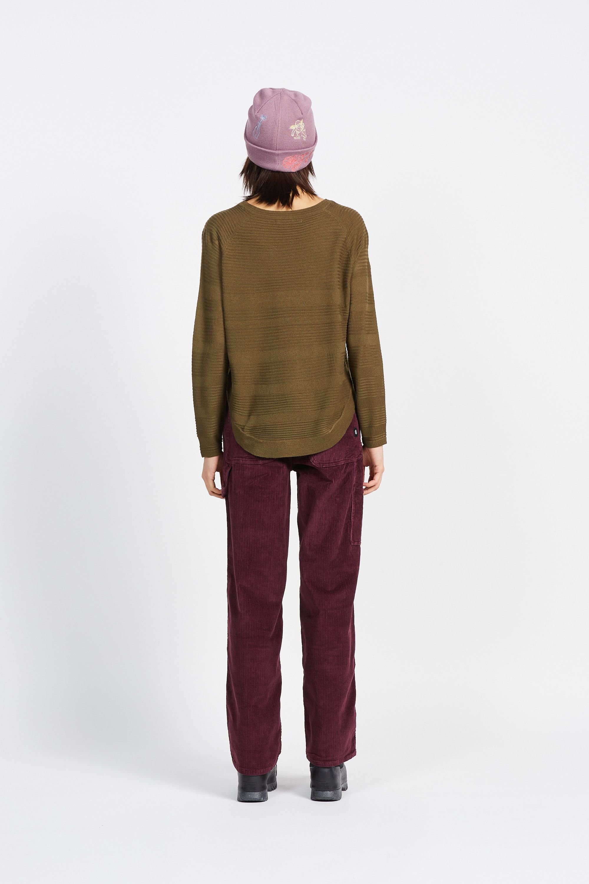 ELEMENT Pantalon en velours UTILITY Rouge