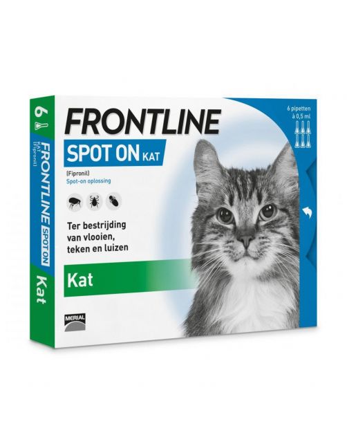 Frontline Spot On Kat - Anti vlooien en tekenmiddel