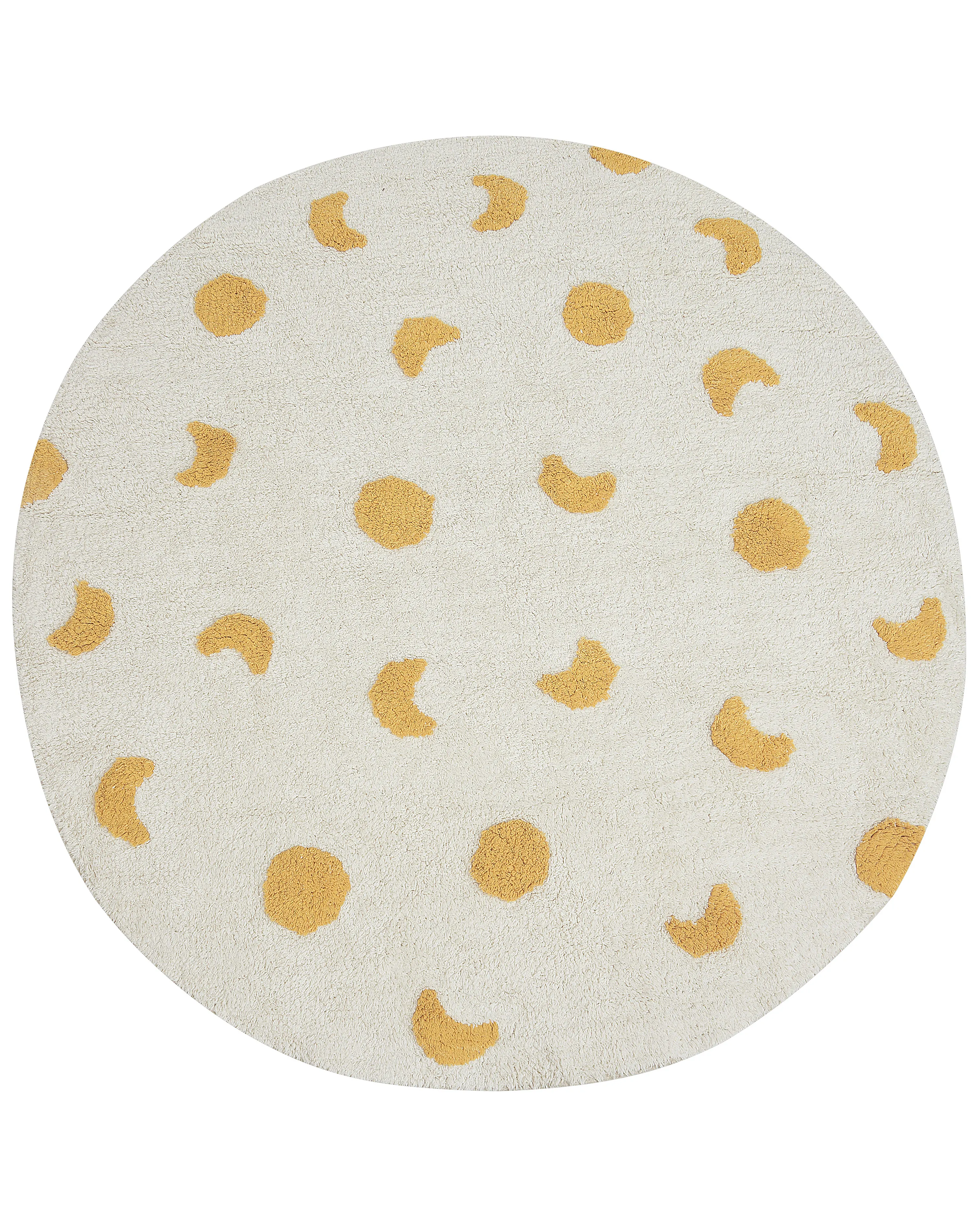 Kindervloerkleed LOTI Beige ø 140 cm Katoen