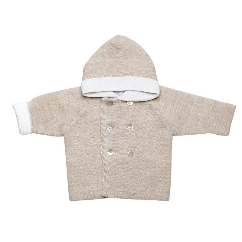 Mantel Merinowolle beige-mélange