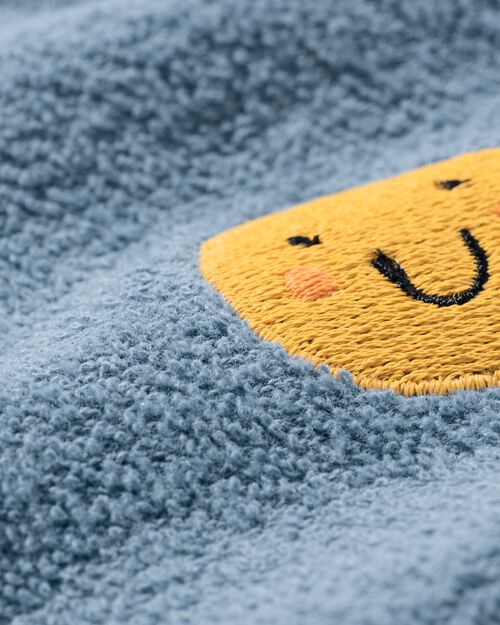 pull en tissu éponge smiley pour bébé bleu