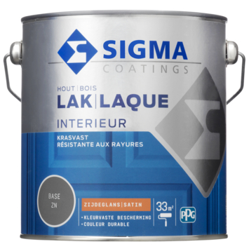 Sigma lak interieur zijdeglans 2,5 liter